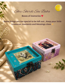 Shri Shirdi Sai Baba Memory Box | Curio Box |Handmade Spiritual Storage Box