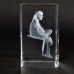 3D Crystal - Shri Sai sitting on Stone