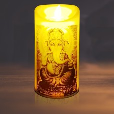 Shri Ganesha Candle LED Realistic