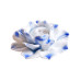 Ceramic leaf Incense holder plate with white lotus flower