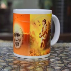 Ceramic Mug with Three Sai Pics 