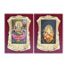 Shri Ganesha & Lakshmi ji golden small frame set