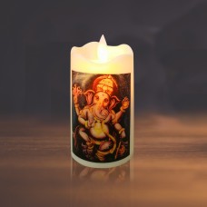 Shri Ganesha Candle  LED Realistic