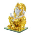 Shri Ganesha Idol (White & Gold)