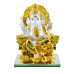 Shri Ganesha Idol (White & Gold)