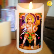 Shri Hanuman Ji  Candle LED Realistic