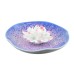 Ceramic  handmade Lotus Incense Burner - Blue ceramic base with cheeky pink hues
