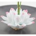 Ceramic handmade Lotus Incense Burner - Classic black  base