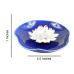 Ceramic handmade Lotus Incense Burner - Egyptian blue ceramic base