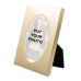 Metal Oval Photo Frame (Golden)