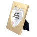 Metal Heart Photo Frame (Golden)
