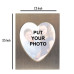 Metal Heart Photo Frame (Golden)