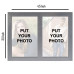 Metal Dual Photo Frame (Silver)