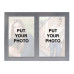 Metal Dual Photo Frame (Silver)
