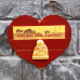 MDF Heart With Sai Statue (Wall/Door Decor)