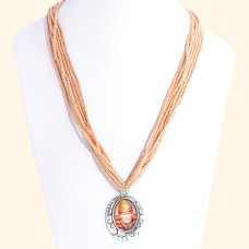 Beaded Necklace with Shri Sai Pendant