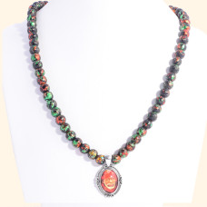 Beaded Necklace with Shri Sai Pendant