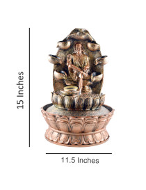 Shirdi Sai Blessing Led Table Fountain (Copper Color)