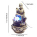 Shirdi Sai Blessing Led Table Fountain (Brown Color)