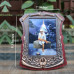 Wooden Bronze Shri Sai Photo Frame