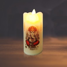 Shri Ganesha Candle LED Realistic