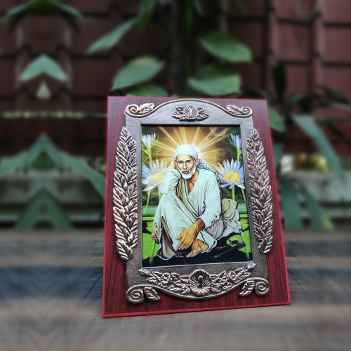 Shri Sai White (Words Cutout) Photo Frame