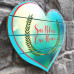 MDF Heart With Sai Bless (Wall/Door Decor) 