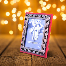 Wooden Bronze Shri Sai Bhiksha pose Frame