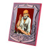 Wooden Bronze Shri  Sai Photo Frame