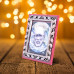 Wooden Bronze Shri Sai Photo Frame