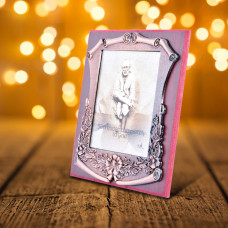 Wooden Bronze Shri  Sai Photo Frame