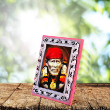 Wooden Bronze Shri Sai  Frame