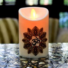 Premium Flameless Candle with Moving Wick (OM)